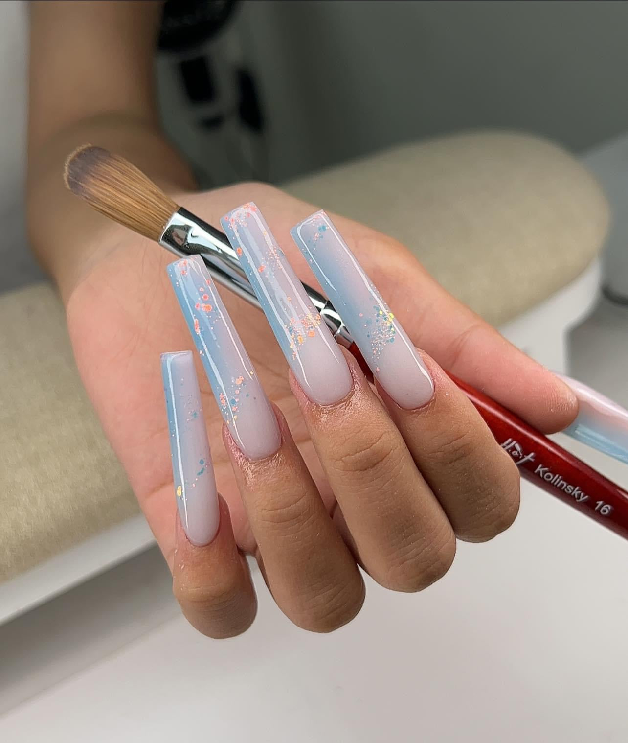 Acrylic brush size 14