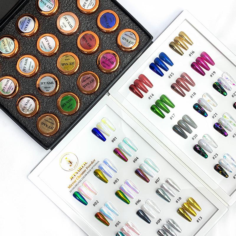 Chrome set 20 pcs + 6 pcs + colour chart