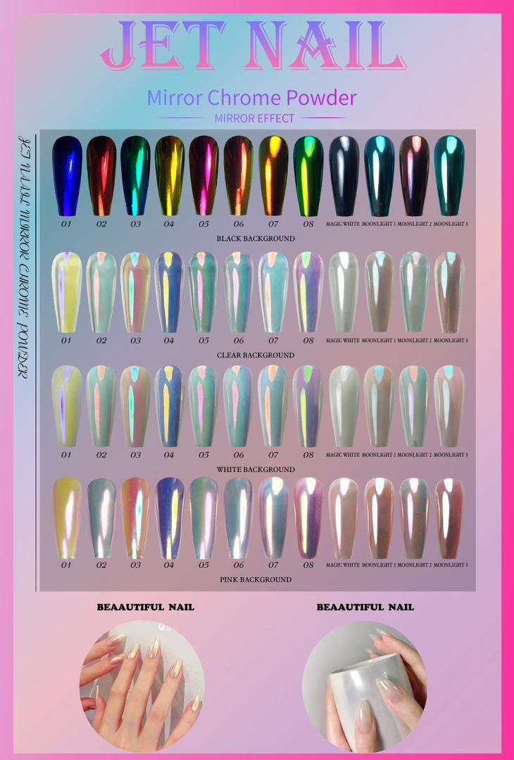 Chrome set 12 colors ( color chart)