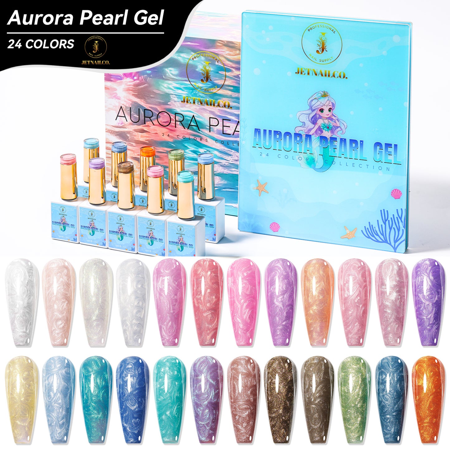Pearl gel collection 24 colors