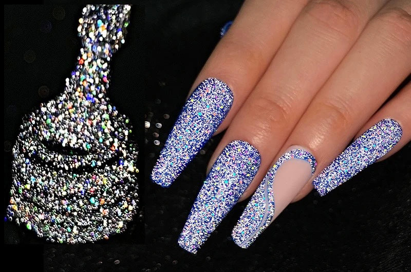 Top coat glitter