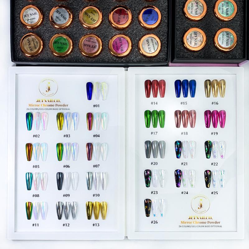 Chrome set 20 pcs + 6 pcs + colour chart