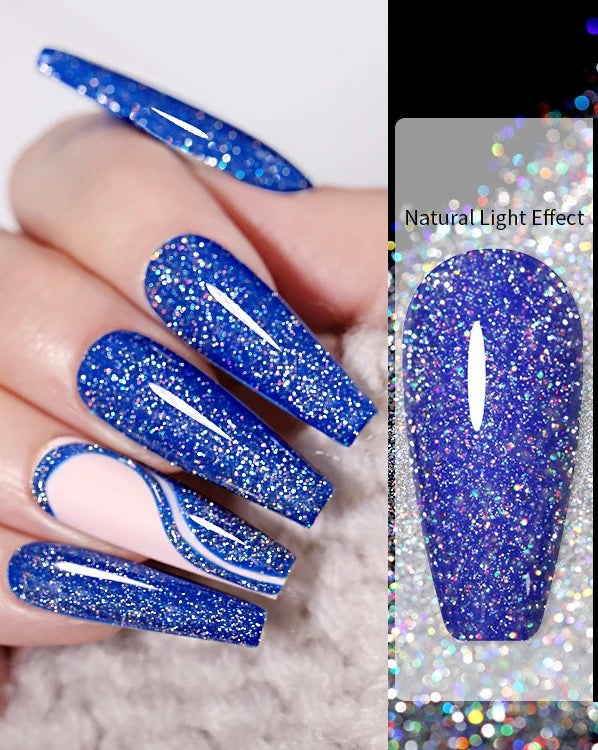Top coat glitter