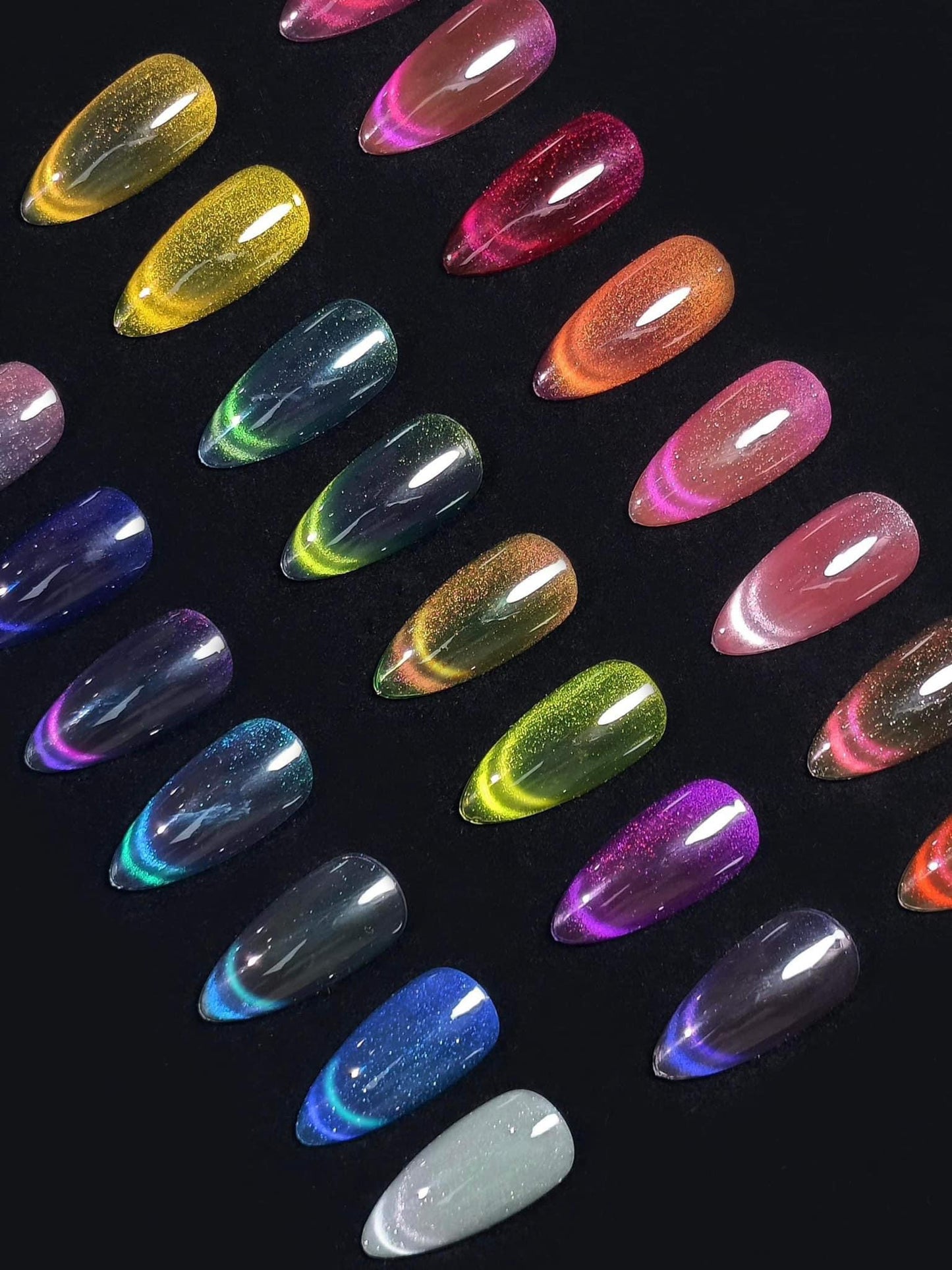 Double liner cateyes 24 colors