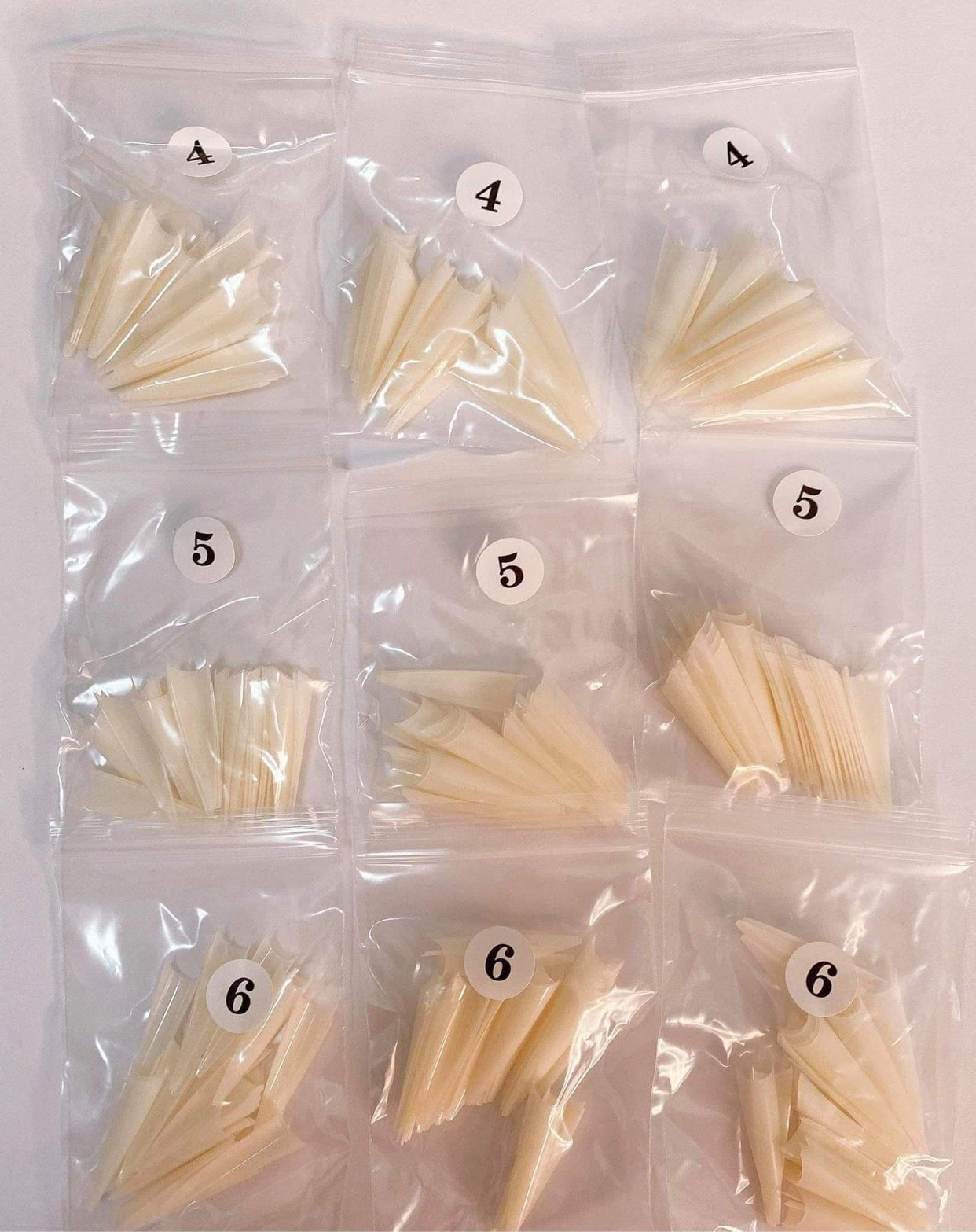Nail tip refill stilettos 4-5-6