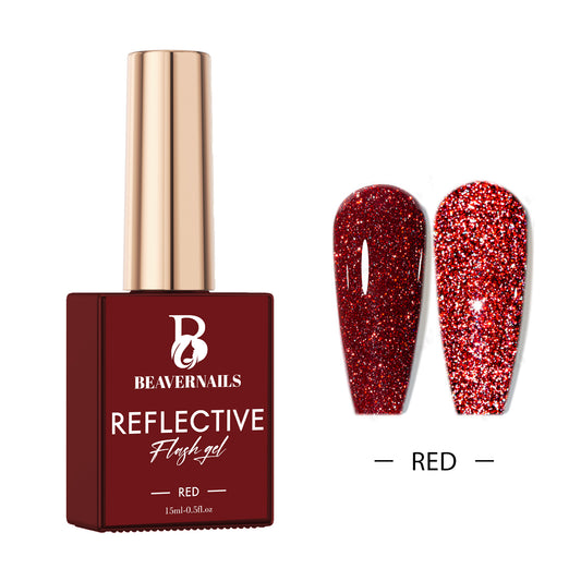 Reflective gel , red color 15ml