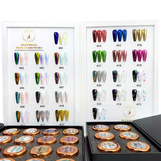 Chrome set 20 pcs + 6 pcs + colour chart