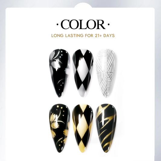 Mettalic liner gold and silver