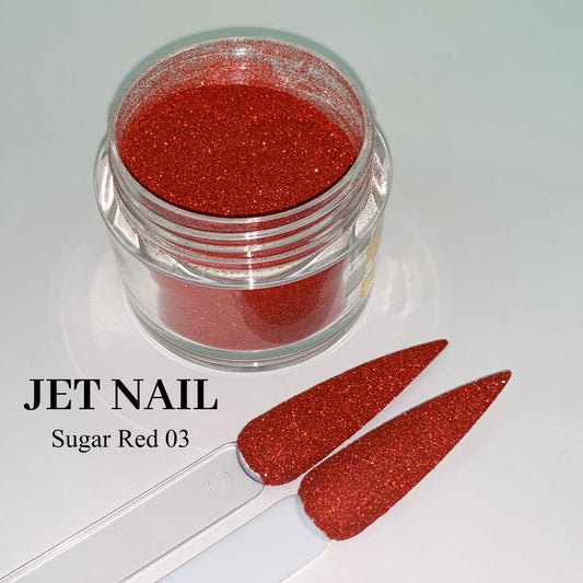 Glitter power red color