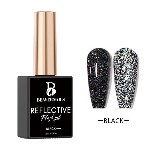 Reflective gel , black color 15ml